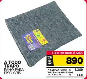 Carrefour Maxi A todo trapo pano para piso gris oferta