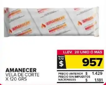 Carrefour Maxi Amanecer vela de corte oferta