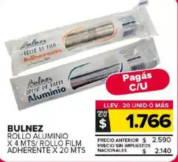 Carrefour Maxi Bulnez rollo aluminio oferta