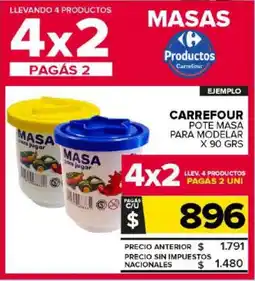 Carrefour Maxi Carrefour pote masa para modelar oferta