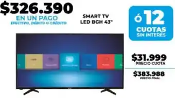 Bgh smart tv led 43"