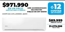 Supermayorista Vital Aire acondicionado kelvinator - philco on off oferta