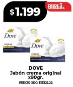 Supermayorista Vital Dove jabón crema original oferta