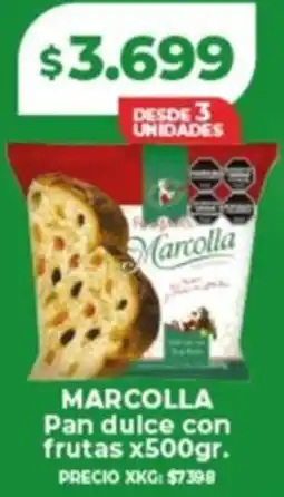 Supermayorista Vital Marcolla pan dulce con frutas oferta