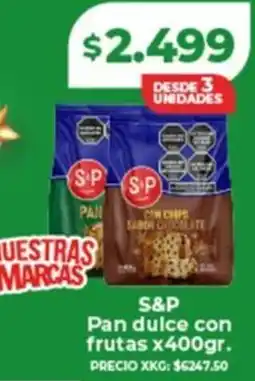 Supermayorista Vital S&p pan dulce con frutas oferta