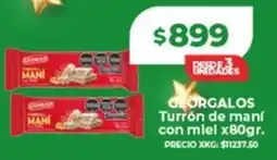 Supermayorista Vital Georgalos turrón de maní con miel oferta