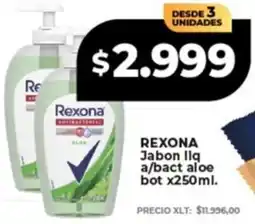Supermayorista Vital Rexona jabon lig a/bact aloe bot oferta