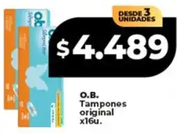 Supermayorista Vital O.B. tampones original oferta