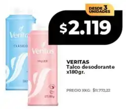 Supermayorista Vital Veritas talco desodorante oferta