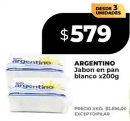 Supermayorista Vital Argentino jabon en pan blanco oferta