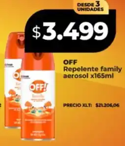 Supermayorista Vital Off repelente family aerosol oferta