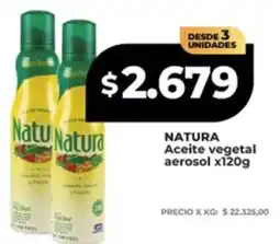 Supermayorista Vital Natura aceite vegetal aerosol oferta