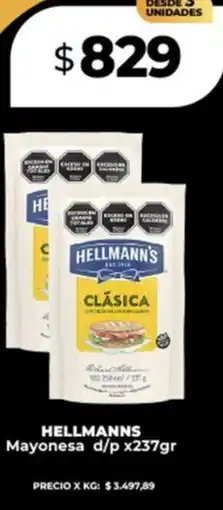 Supermayorista Vital Hellmann's mayonesa d/p oferta
