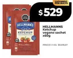 Supermayorista Vital Hellmann's ketchup vegano sachet oferta