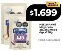 Supermayorista Vital Hellmann's mayonesa ajo/ahumada d/p oferta