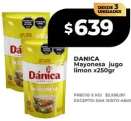 Supermayorista Vital Dánica mayonesa jugo limon oferta