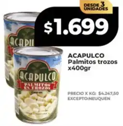 Supermayorista Vital Acapulco palmitos trozos oferta