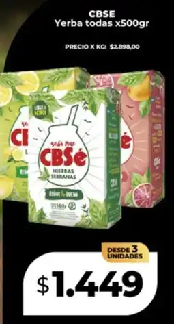 Supermayorista Vital CBSé yerba todas oferta