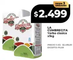 Supermayorista Vital La cumbrecita yerba clasica oferta