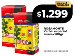 Supermayorista Vital Rosamonte yerba especial suave oferta