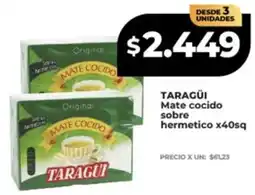 Supermayorista Vital Taragüi mate cocido sobre hermetico oferta