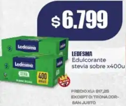 Supermayorista Vital Ledesma edulcorante stevia sobre oferta