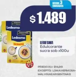 Supermayorista Vital Ledesma edulcorante sucra sob oferta