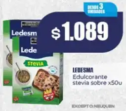 Supermayorista Vital Ledesma edulcorante stevia sobre oferta