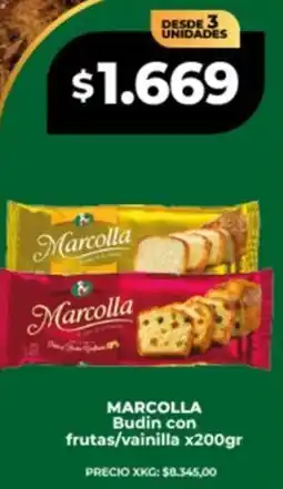 Supermayorista Vital Marcolla budin con frutas/vainilla oferta