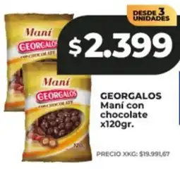 Supermayorista Vital Georgalos maní con chocolate oferta