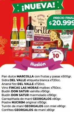 Supermayorista Vital Pan dulce marcolla con frutas y pasas oferta