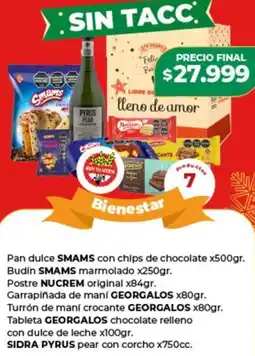 Supermayorista Vital Pan dulce smams con chips de chocolate oferta