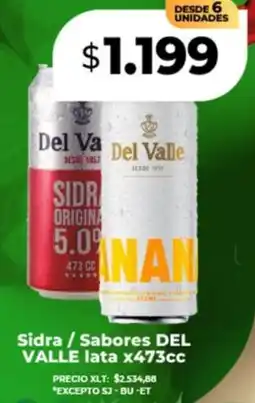Supermayorista Vital Sidra / sabores del valle lata oferta