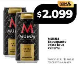 Supermayorista Vital Mumm espumante extra brut oferta