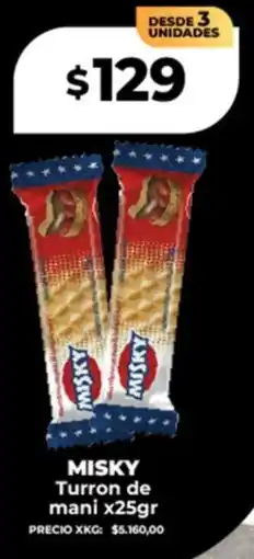 Supermayorista Vital Misky turron de mani oferta