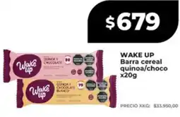 Supermayorista Vital Wake up barra cereal quinoa/choco oferta