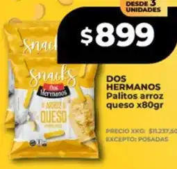 Supermayorista Vital Dos hermanos palitos arroz queso oferta
