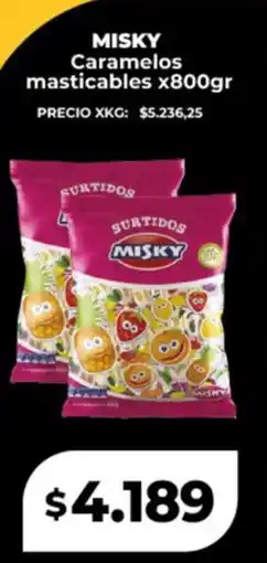 Supermayorista Vital Misky caramelos masticables oferta