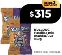 Supermayorista Vital Bulldog pastillas mix mandar/uva oferta