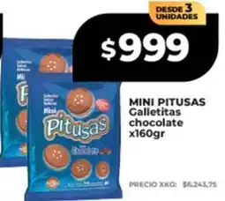 Supermayorista Vital Mini pitusas galletitas chocolate oferta