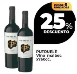Supermayorista Vital Putruele vino malbec oferta