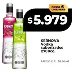 Supermayorista Vital Sernova vodka saborizados oferta