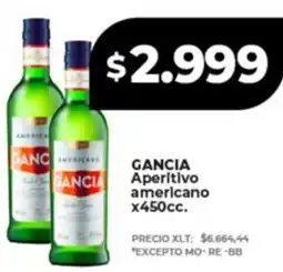 Supermayorista Vital Gancia aperitivo americano oferta