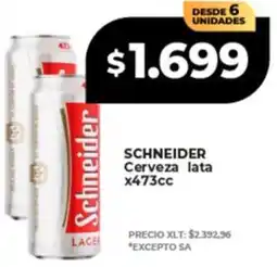 Supermayorista Vital Schneider cerveza lata oferta
