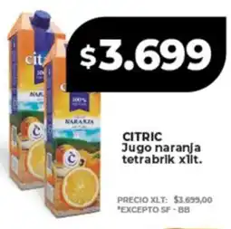 Supermayorista Vital Citric jugo naranja tetrabrik oferta