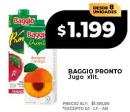 Supermayorista Vital Baggio pronto jugo oferta