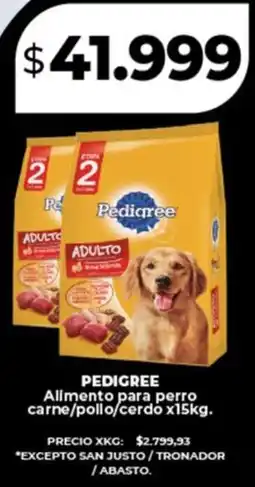 Supermayorista Vital Pedigree allmento para perro carne/pollo/cerdo oferta