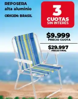 Supermayorista Vital Reposera alta aluminio oferta