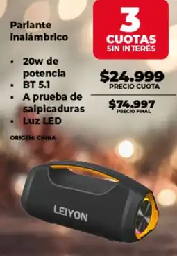 Supermayorista Vital Leiyon parlante inalámbrico oferta