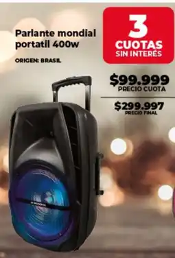 Supermayorista Vital Parlante mondial portatil oferta